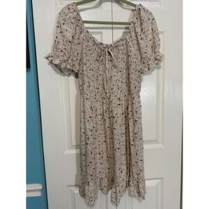 A U W Floral Flowey Dress Women's  Multi Colored Size 2XL